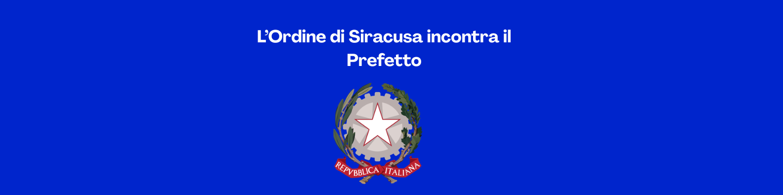 Copertina della pagina L'Ordine di Siracusa a colloquio con il Prefetto su temi di criticità ambientali.